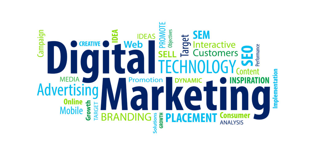 digital marketing word cloud